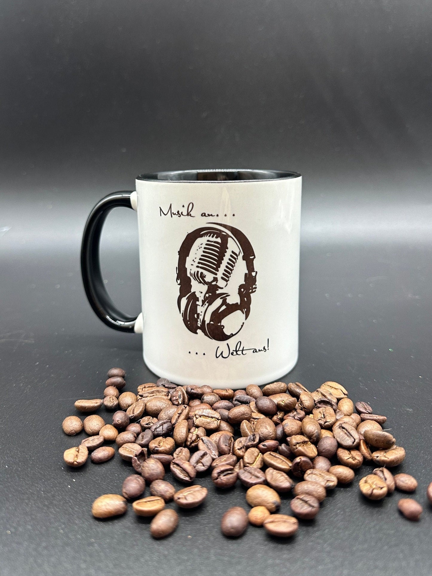 Tasse mit Spruch "Musik an Welt aus" Kaffeetasse | kaffeebecher