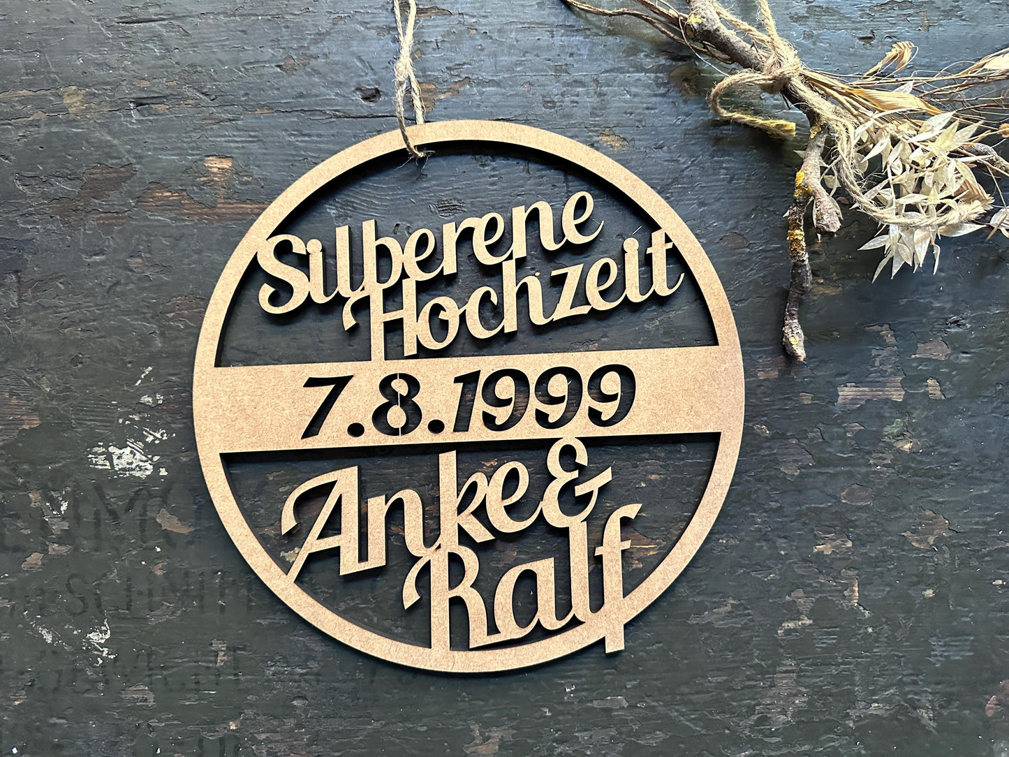 Jubiläumskranz, Jubiläum, 25 Jahre, 50 Jahre, Goldene Hochzeit, Silberhochzeit, Rubinhochzeit, Diamantene Hochzeit, Hochzeitstag
