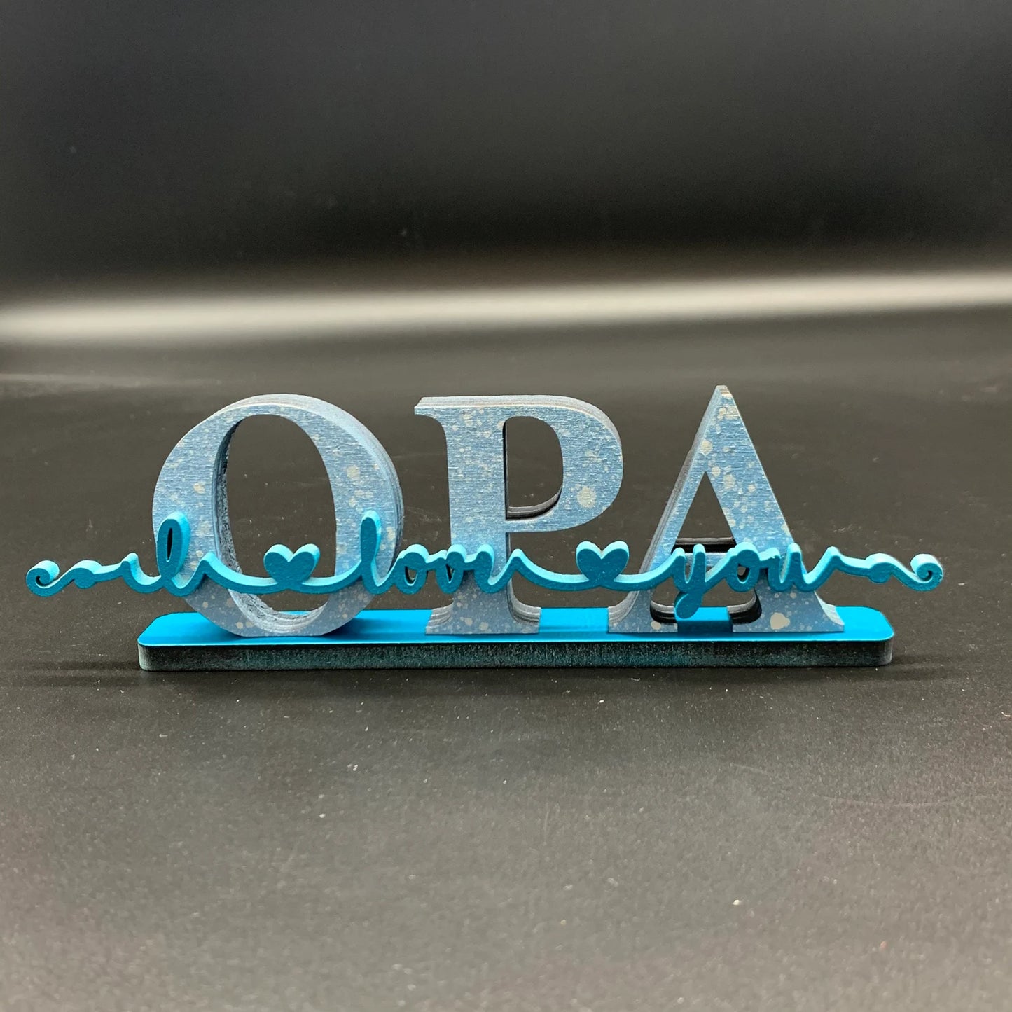 Geschenk für Oma | Opa | Mama | Papa | Muttertag | Vatertag | 3D Schriftzug | 3D Wandtattoo | Holzschriftzug