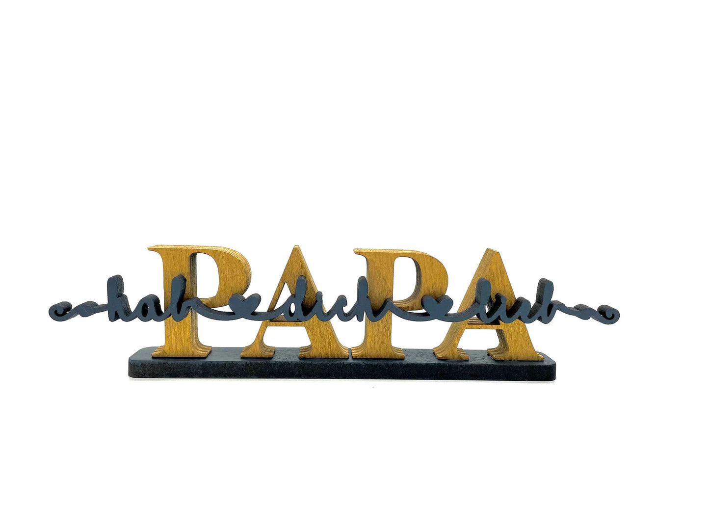 Geschenk für Oma | Opa | Mama | Papa | Muttertag | Vatertag | 3D Schriftzug | 3D Wandtattoo | Holzschriftzug