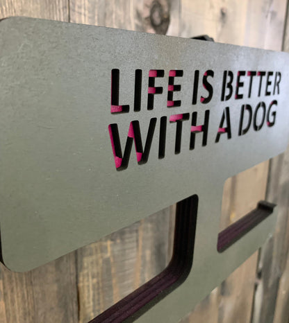 personalisierte Hundegarderobe, Leinengarderobe, Leinenparkplatz, Leinenhalter, Leinenplatz ,Leine aufhängen