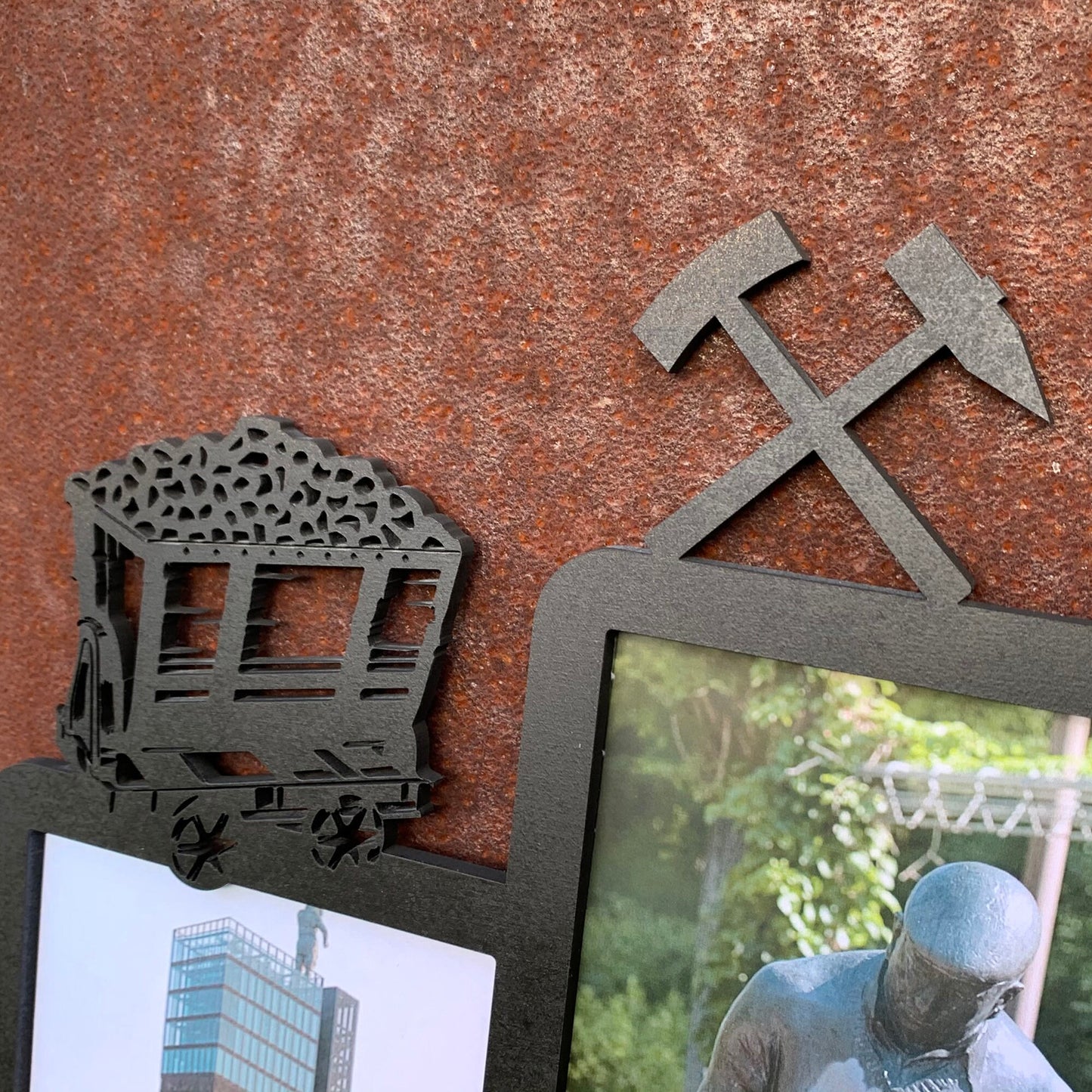 Bilderrahmen Mein Ruhrpott, Wandbild, Fotorahmen, Fotocollage, Foto-Rahmen, Wandschmuck, personalisierte Bildercollage