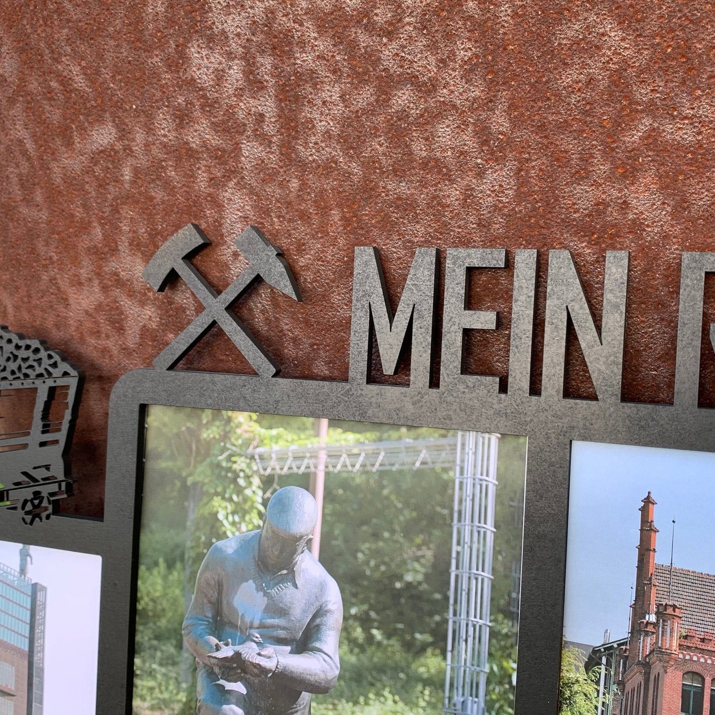 Bilderrahmen Mein Ruhrpott, Wandbild, Fotorahmen, Fotocollage, Foto-Rahmen, Wandschmuck, personalisierte Bildercollage