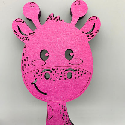 Namensschild mit Giraffe personalisiert | Türschild | Kinderzimmerdeko  | Kinderzimmertürschild | Wanddeko