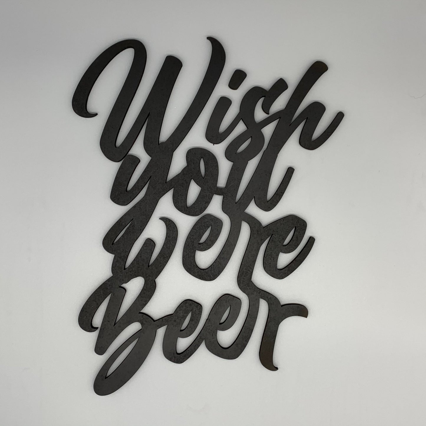 Wish you were Beer Schriftzug aus Holz | 3D Schriftzug | Wanddeko | Wandkunst | Wandschild | 3D Wandtattoo