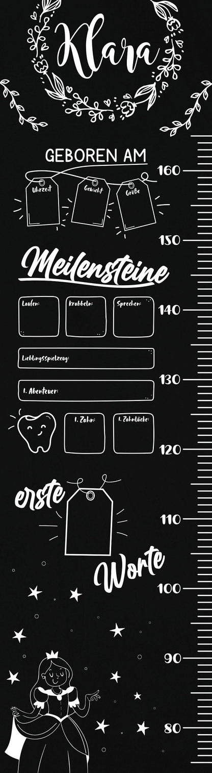 personalisierte Messlatte für Kinder | Kinderzimmer | Meilensteintafel | Kindermesslatte | Geburtsgeschenk | Taufe