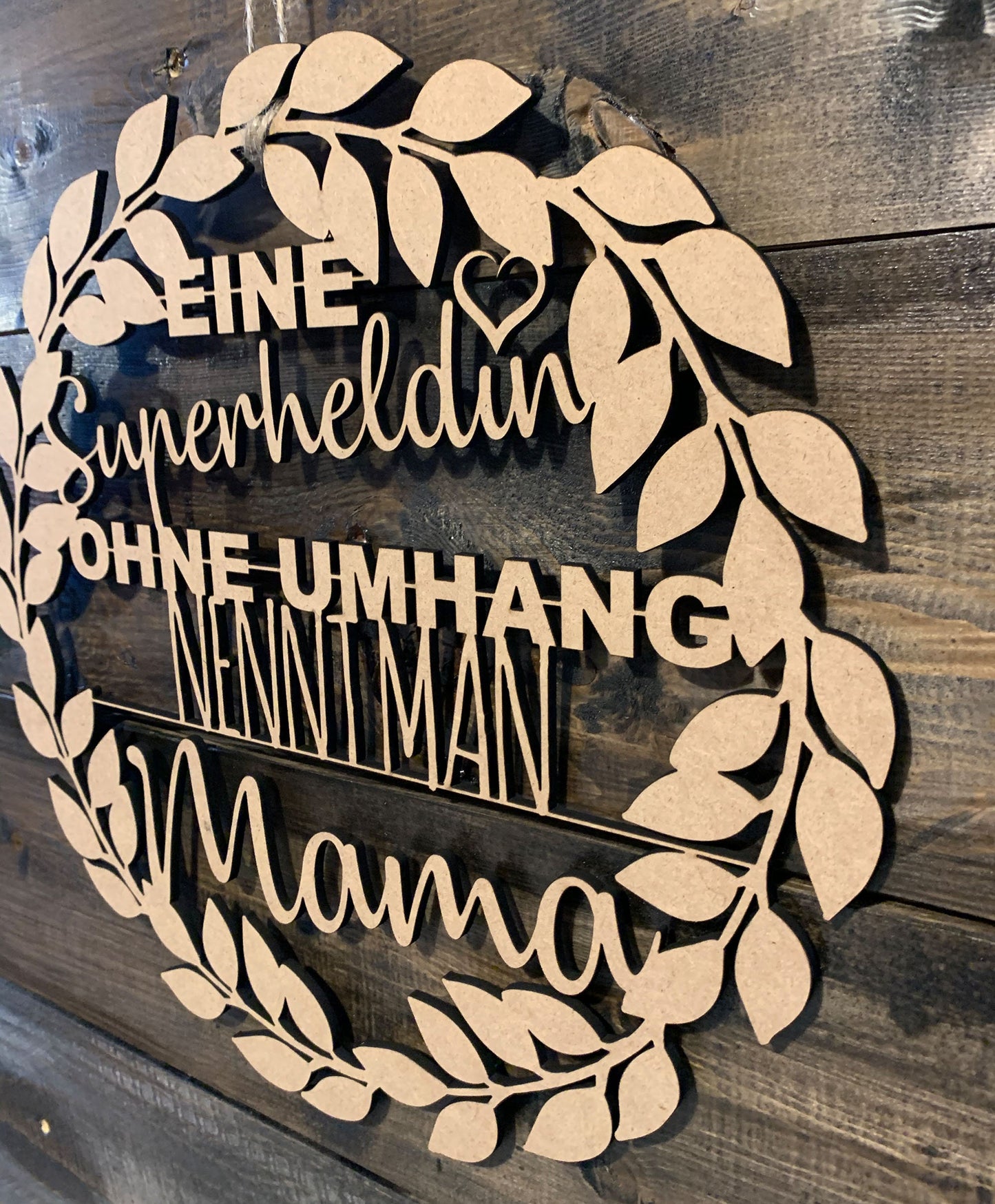 Muttertagsgeschenk "Eine Superheldin ohne Umhang nennt man Mama" Geschenk zum Muttertag