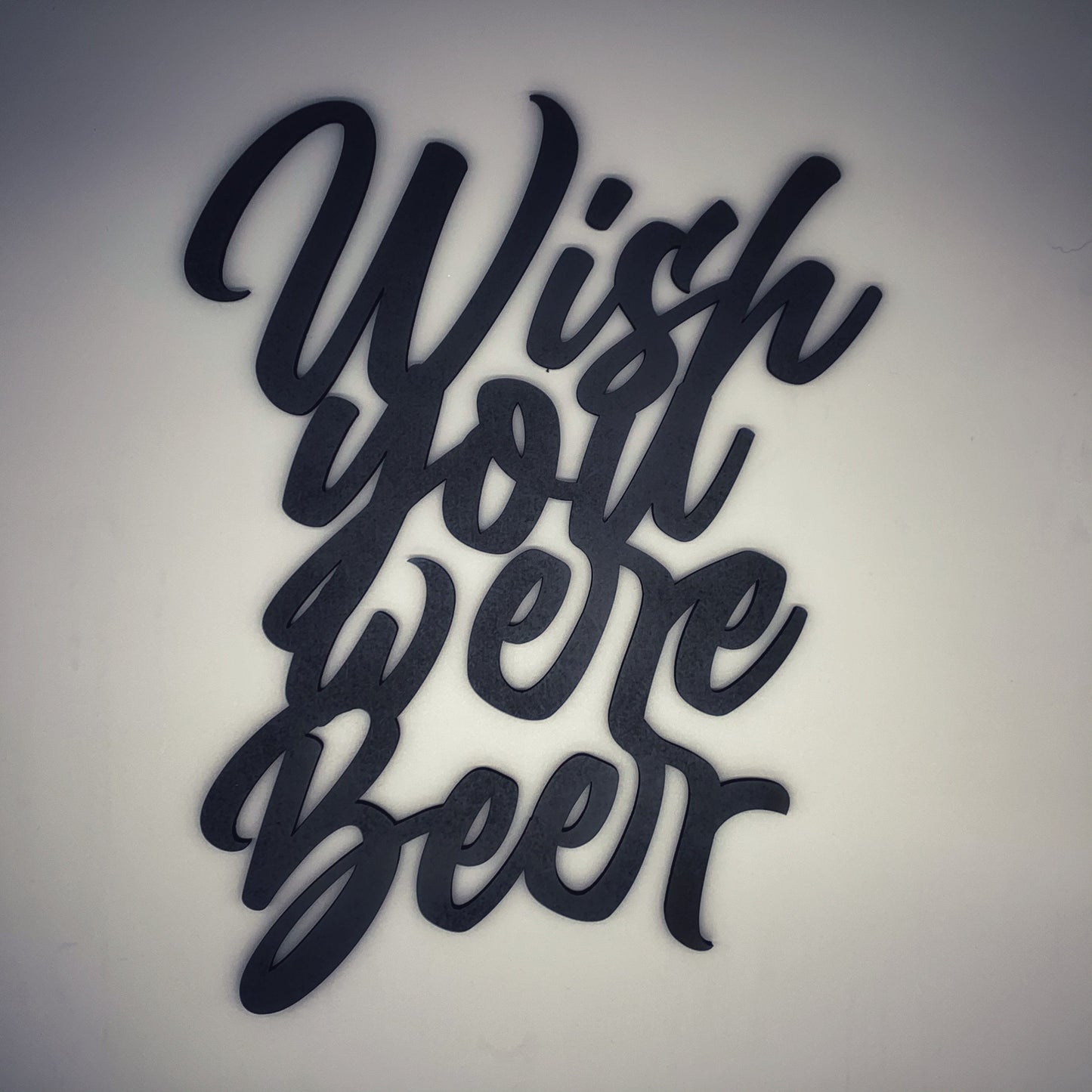 Wish you were Beer Schriftzug aus Holz | 3D Schriftzug | Wanddeko | Wandkunst | Wandschild | 3D Wandtattoo