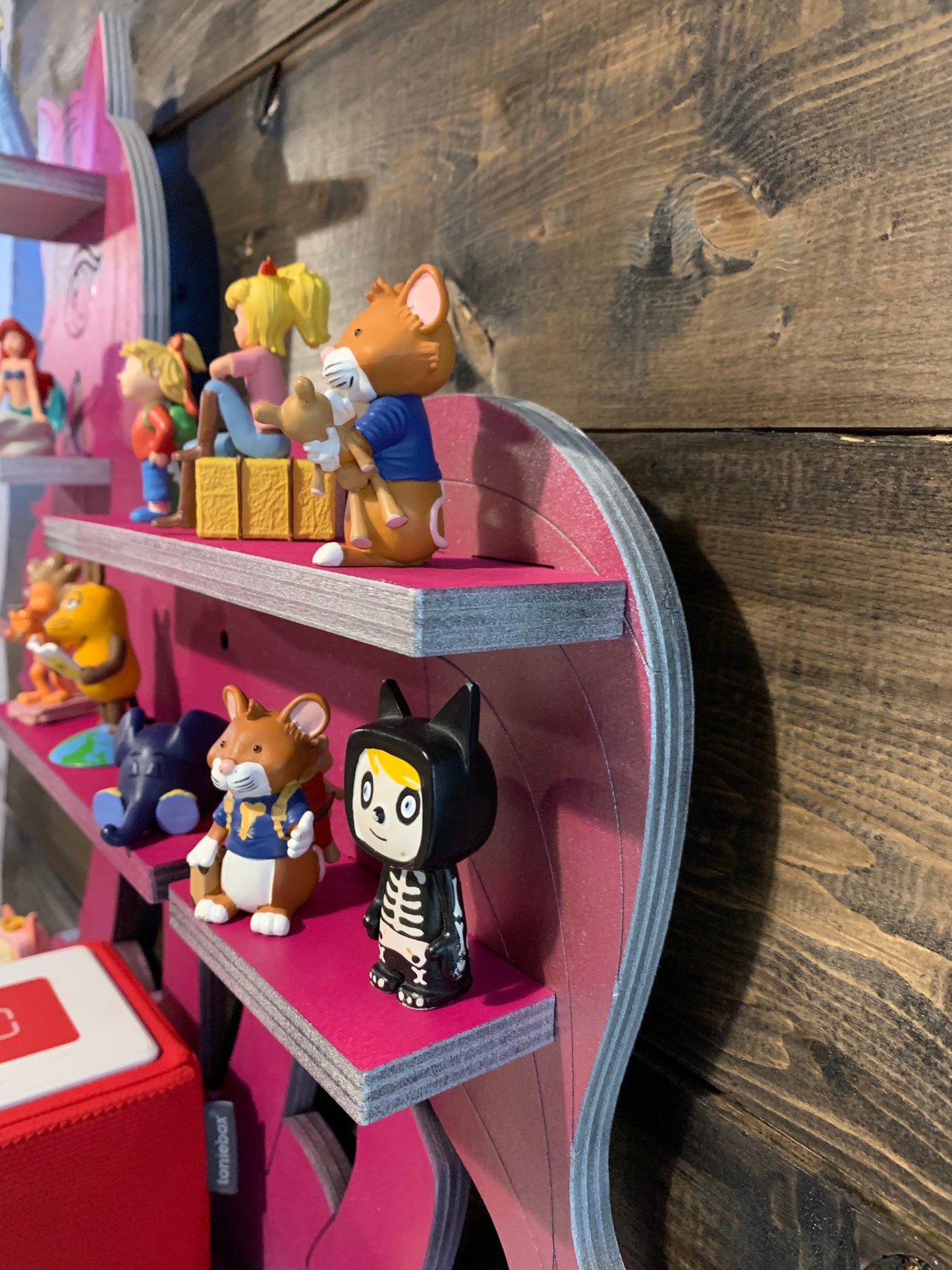 Toniebox Regal Einhorn | Ablage für Musikbox & Toniefiguren | Wandregal | Figuren | Wandhalterung