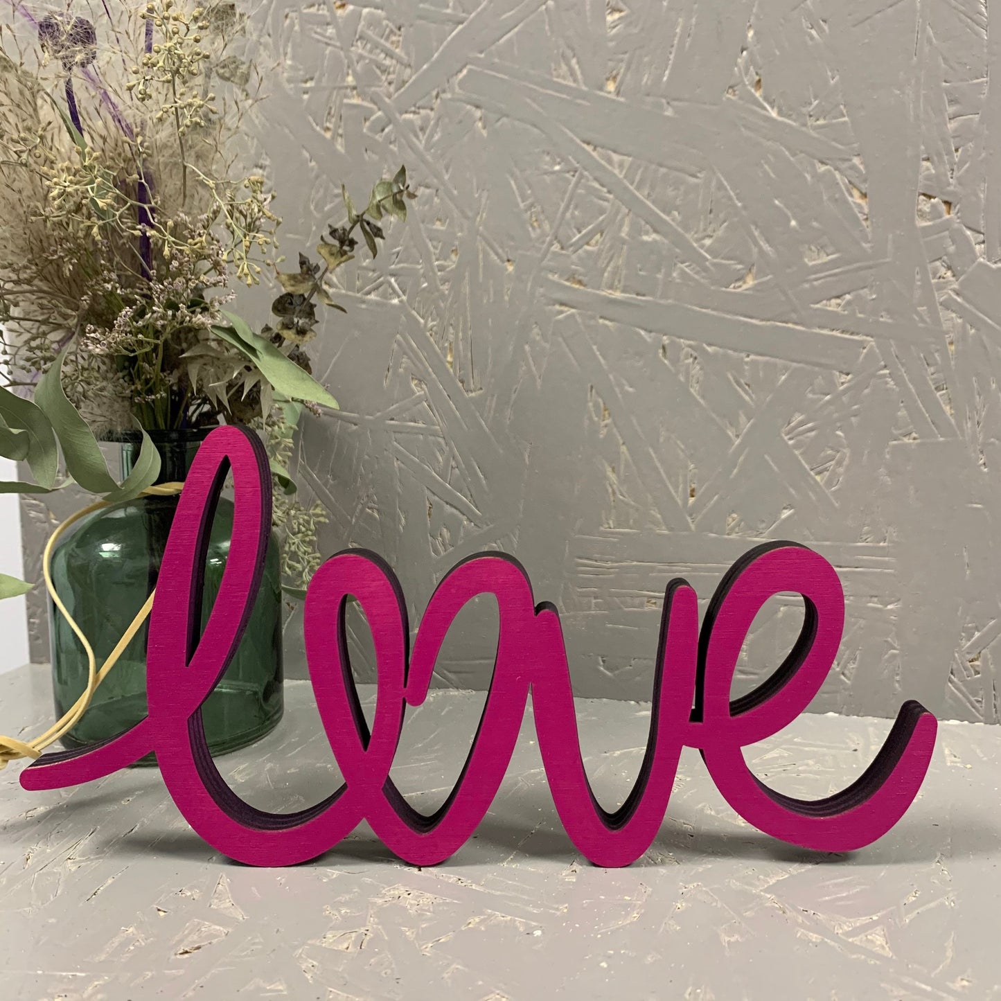 Schriftzug LOVE aus Holz | Valentinstag | Geschenk | Liebeserklärung | stehend | Hochzeitsgeschenk | Liebe | verliebt | 3D Schriftzug