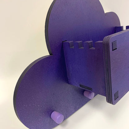 personalisierte Kindergarderobe Wolke mit Mützenfach | Garderobenkiste | Ablagefach | Haken | Individuelle Wolkengarderobe | Aufbewahrung