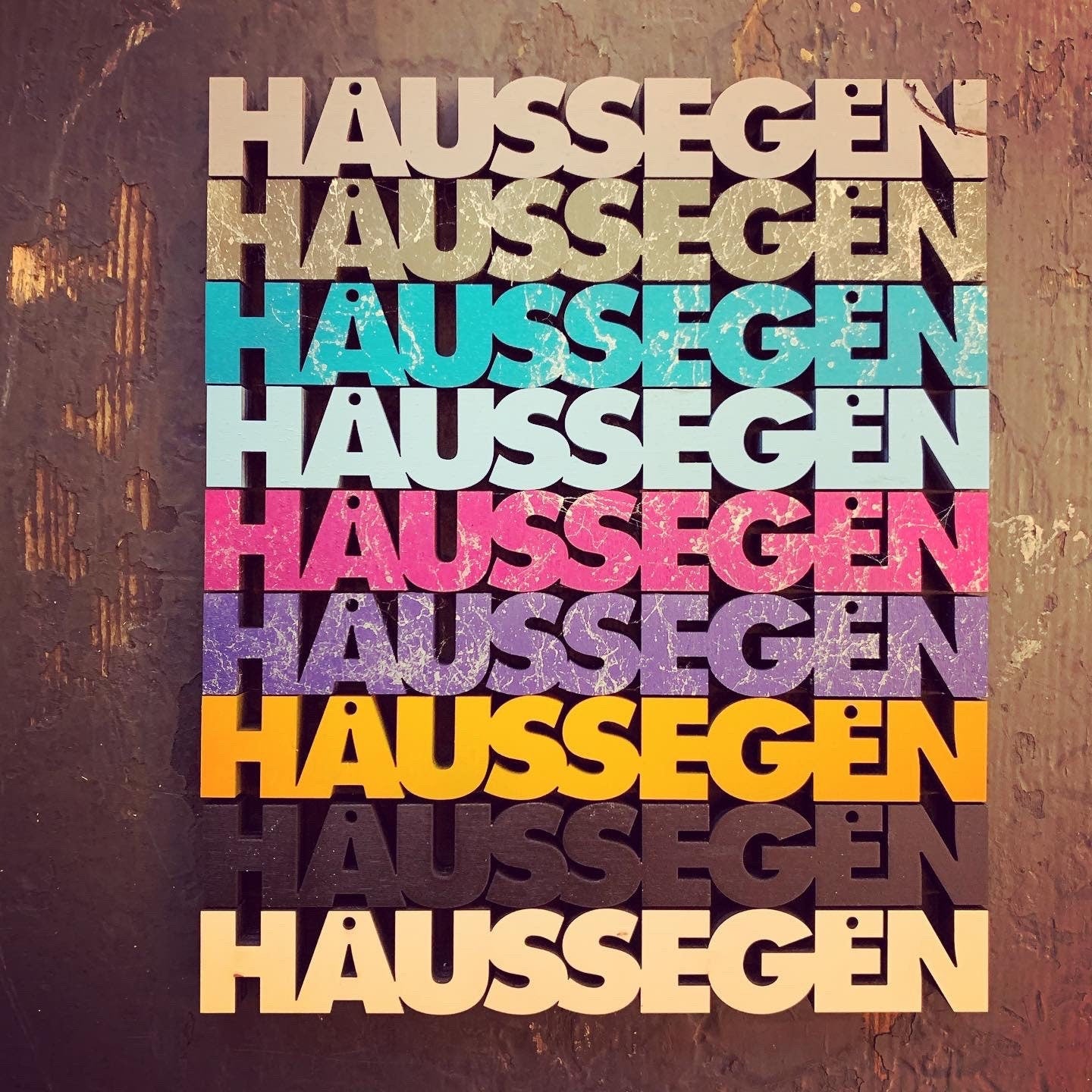 Haussegen | Holzschriftzug | 3D Schriftzug | Holz