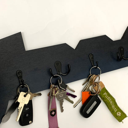 personalisiertes Schlüsselbrett | Garderobe & Kiste | Schlüsselkasten | Schlüsselparkplatz | Schlüsselleiste | Holz