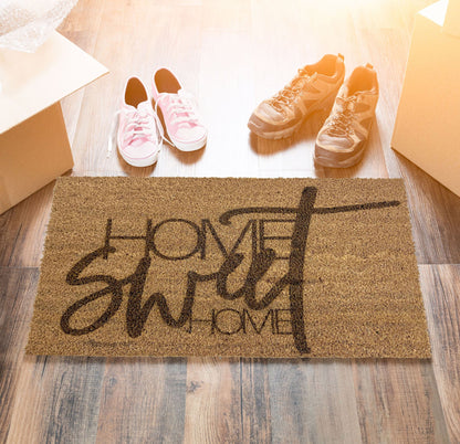 HOME Sweet HOME Türmatte | Kokosfußmatte Indoor | Kokosmatte | Einweihung | personalisierte Fußmatte