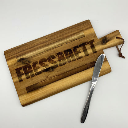 Fressbrett | Vatertag | Servierbrett | Schneidebrett | Tranchierbrett | Brotzeitbrett | Frühstücksbrett aus Holz | Vesperbrett