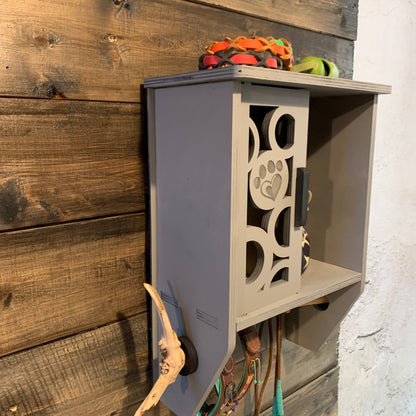 Hundegarderobe, Leinenplatz, personalisiert, Leinengarderobe, Leinenparkplatz, Leinenhalter, Hundeleine, Vintage Optik, Treibholz