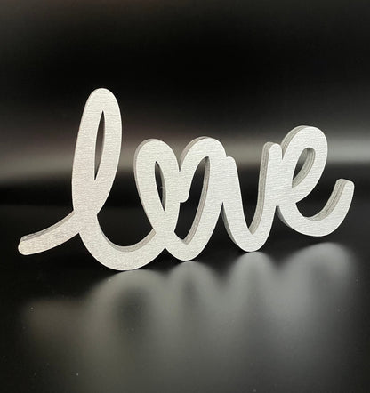 Schriftzug LOVE aus Holz | Valentinstag | Geschenk | Liebeserklärung | stehend | Hochzeitsgeschenk | Liebe | verliebt | 3D Schriftzug