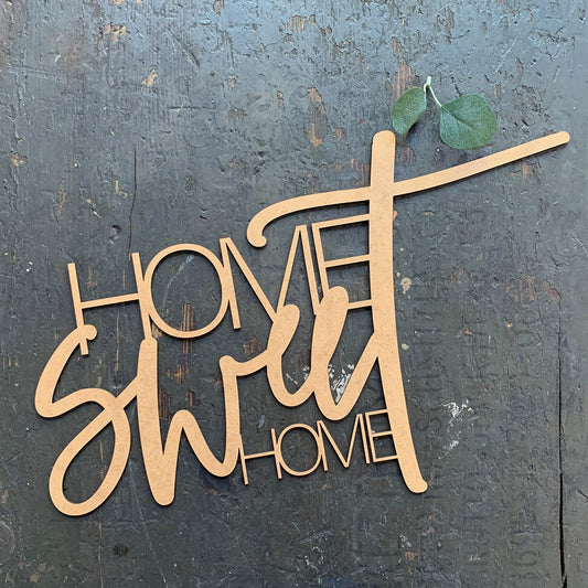Home Sweet Home Schriftzug aus MDF  | 3D Schriftzug | Wandtattoo