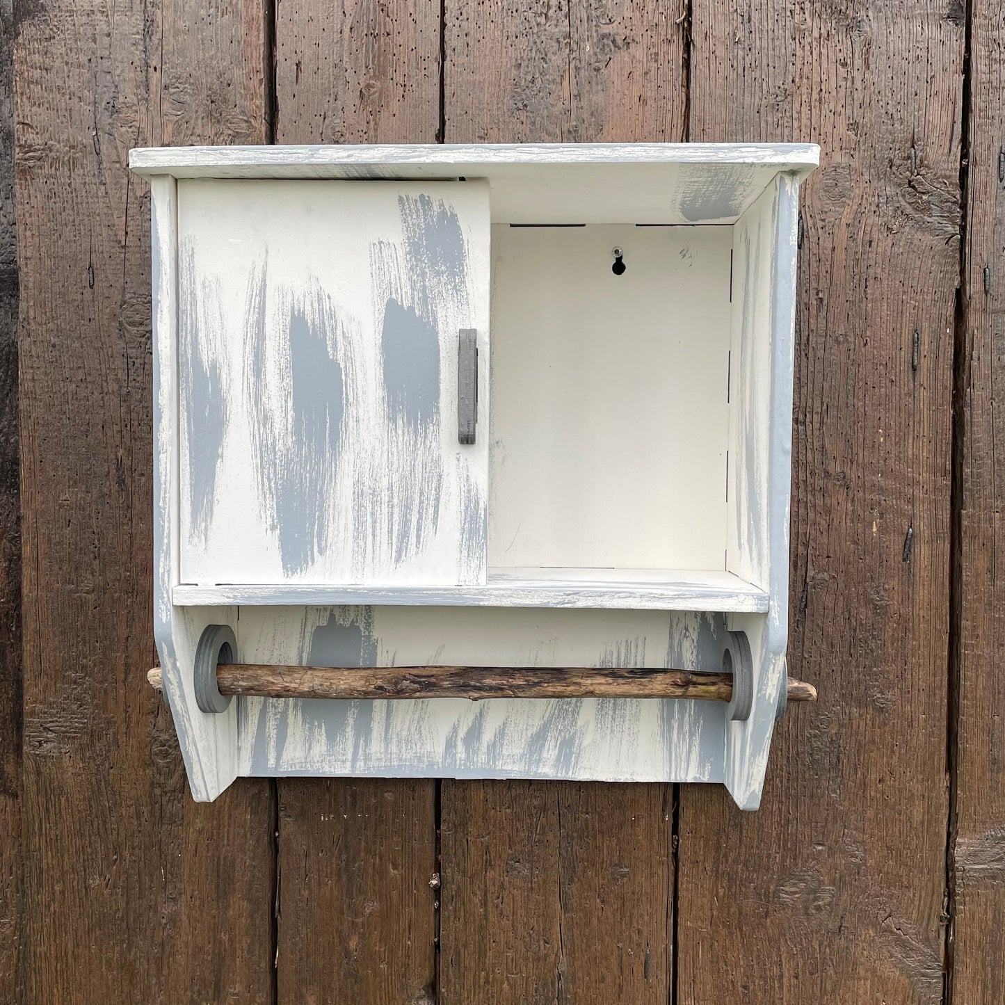 Hundegarderobe, Leinenplatz, Hängeschrank, Leinengarderobe, Leinenparkplatz, Leinenhalter, Hundeleine, Shabby Chic, Treibholz