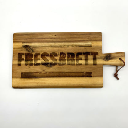 Fressbrett | Vatertag | Servierbrett | Schneidebrett | Tranchierbrett | Brotzeitbrett | Frühstücksbrett aus Holz | Vesperbrett