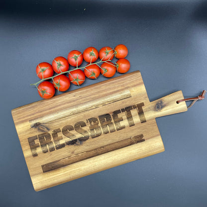 Fressbrett | Vatertag | Servierbrett | Schneidebrett | Tranchierbrett | Brotzeitbrett | Frühstücksbrett aus Holz | Vesperbrett