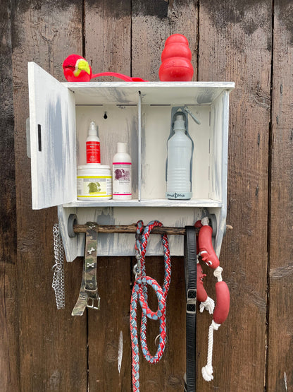 Hundegarderobe, Leinenplatz, Hängeschrank, Leinengarderobe, Leinenparkplatz, Leinenhalter, Hundeleine, Shabby Chic, Treibholz