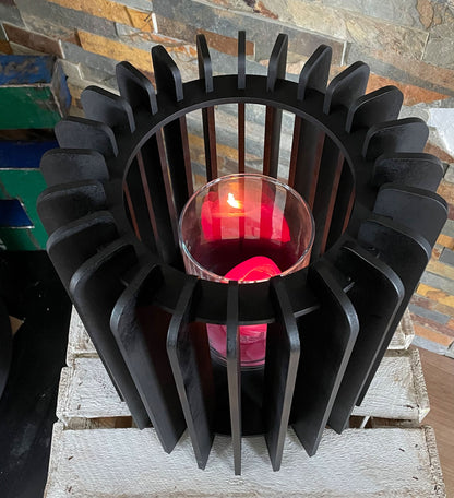 Windlicht für Kerze, Kerzenständer