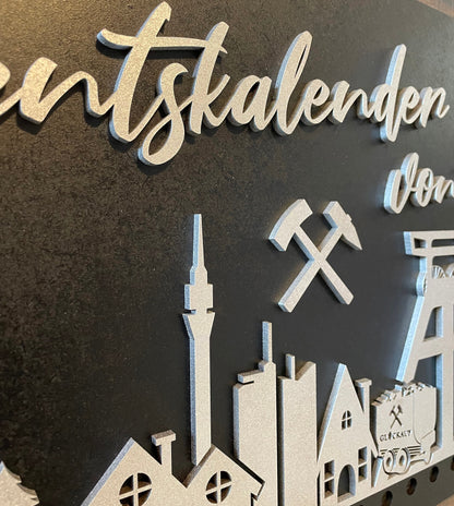 Personalisierter Adventskalender zum befüllen | Ruhrpott Edition | DIY | 3D Optik
