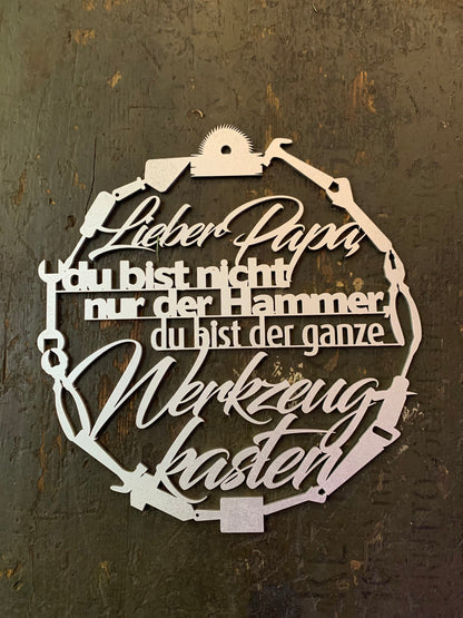 Vatertagsgeschenk, Vatertag "Lieber Papa, du bist nicht der Hammer... " Geschenk für Opa oder Onkel, Kranz