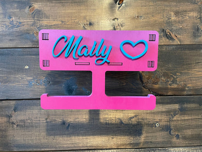 personalisierte Hundegarderobe, Leinengarderobe, Leinenparkplatz, Leinenhalter, Leinenplatz ,Leine aufhängen