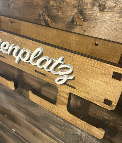 Leinenplatz, Hundegarderobe personalisiert, Leinengarderobe, Leinenparkplatz, Leinenhalter, Hundeleine, Dogstation