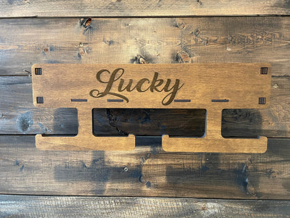 Leinenplatz, Hundegarderobe personalisiert, Leinengarderobe, Leinenparkplatz, Leinenhalter, Hundeleine, Dogstation