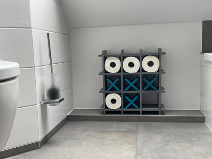 Tic Tac Toe Toilettenpapierregal für das Badezimmer