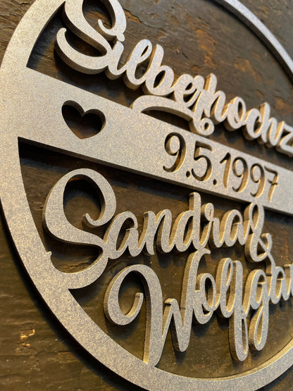 Jubiläumskranz, Jubiläum, 25 Jahre, 50 Jahre, Goldene Hochzeit, Silberhochzeit, Rubinhochzeit, Diamantene Hochzeit, Hochzeitstag