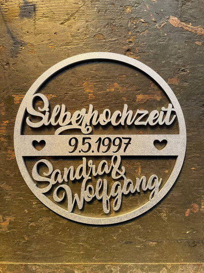 Jubiläumskranz, Jubiläum, 25 Jahre, 50 Jahre, Goldene Hochzeit, Silberhochzeit, Rubinhochzeit, Diamantene Hochzeit, Hochzeitstag