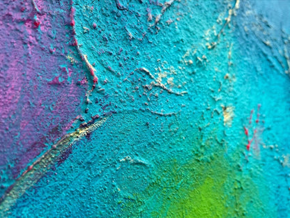 Abstraktes Gemälde aus Acryl handgemalt auf Leinwand 80x30 cm | modernes, individuelles Geschenk | Unikat