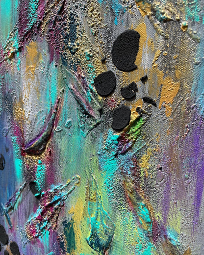 Abstraktes Gemälde aus Acryl handgemalt auf Leinwand 80x30 cm | modernes, individuelles Geschenk | Unikat