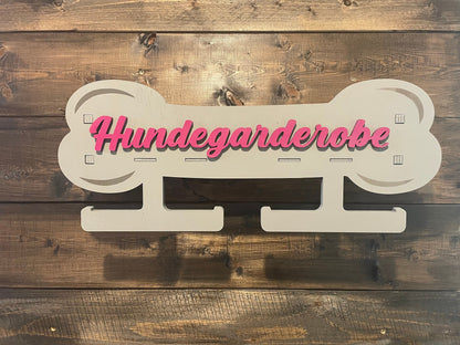Hundegarderobe  Knochenform, Leinenplatz, personalisiert, Leinengarderobe, Leinenparkplatz, Leinenhalter, Hundeleine, Leine aufhängen