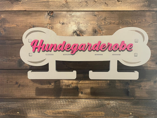 Hundegarderobe  Knochenform, Leinenplatz, personalisiert, Leinengarderobe, Leinenparkplatz, Leinenhalter, Hundeleine, Leine aufhängen
