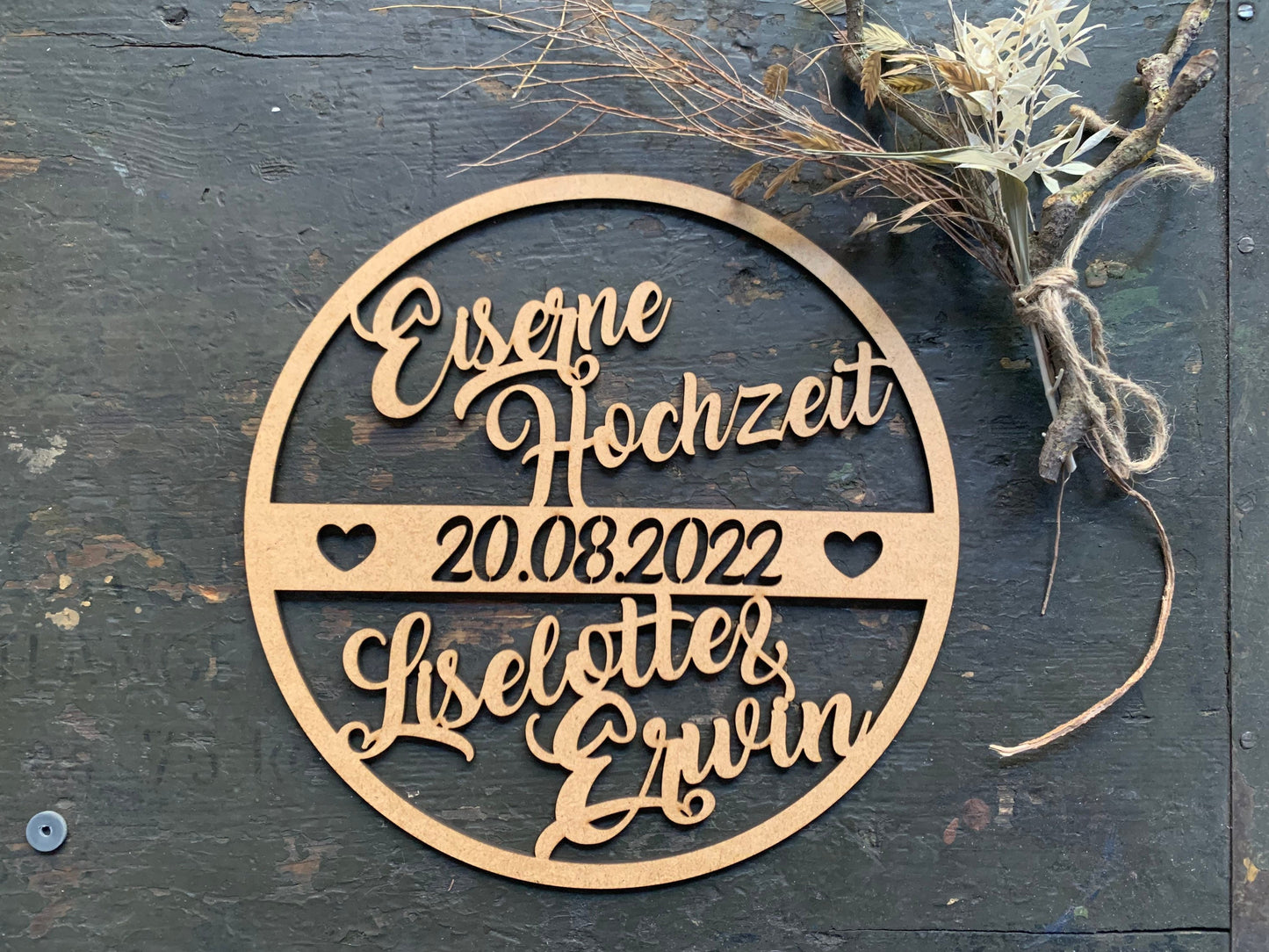 Jubiläumskranz, Jubiläum, 25 Jahre, 50 Jahre, Goldene Hochzeit, Silberhochzeit, Rubinhochzeit, Diamantene Hochzeit, Hochzeitstag