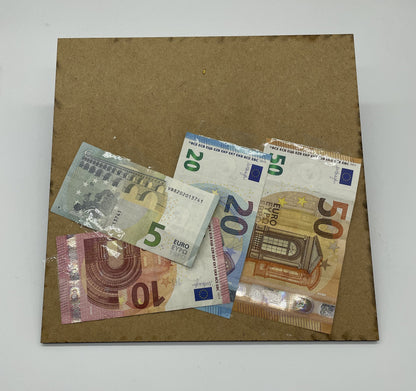 Geldgeschenk zum Geburtstag | Motiv: NIX | Geburtstagsgeschenk | 25x25cm