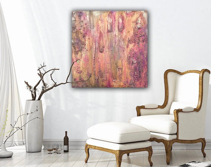 Modernes Acryl Gemälde 100x100 cm handgemalt auf Leinwand | individuelles Geschenk | Unikat