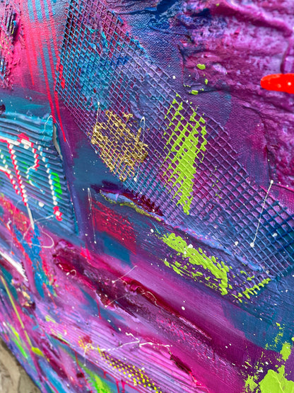 Modernes Acryl Gemälde 90x90 cm handgemalt auf Leinwand | individuelles Geschenk | Unikat