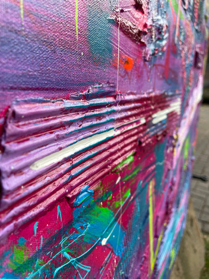 Modernes Acryl Gemälde 90x90 cm handgemalt auf Leinwand | individuelles Geschenk | Unikat