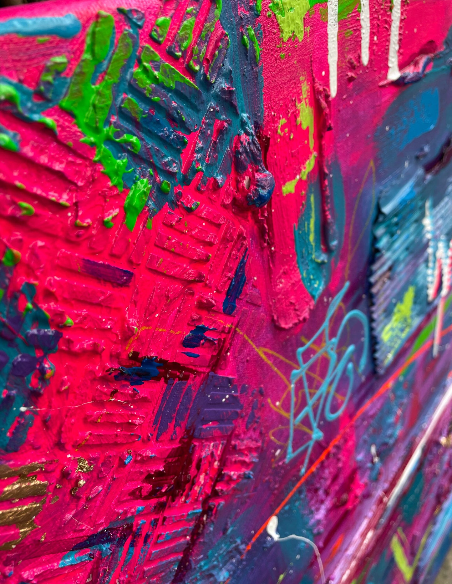 Modernes Acryl Gemälde 90x90 cm handgemalt auf Leinwand | individuelles Geschenk | Unikat