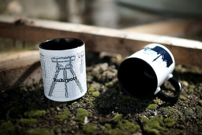 Ruhrpott Tasse mit Bergbau-Design  Glück Auf Kaffeetasse  Personalisierbare Geschenkidee  Tasse für Bergleute & Ruhrgebiet-Fans