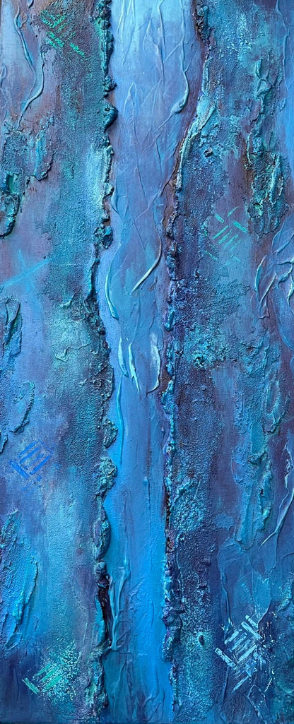 Modernes Acryl Gemälde 30x70 cm handgemalt auf Leinwand | individuelles Geschenk | Unikat