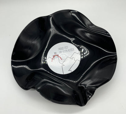 Schallplatten Schalen 2 Stk.  handgefertigt aus Vintage upcycled Vinyl Schallplatten, Upcycling