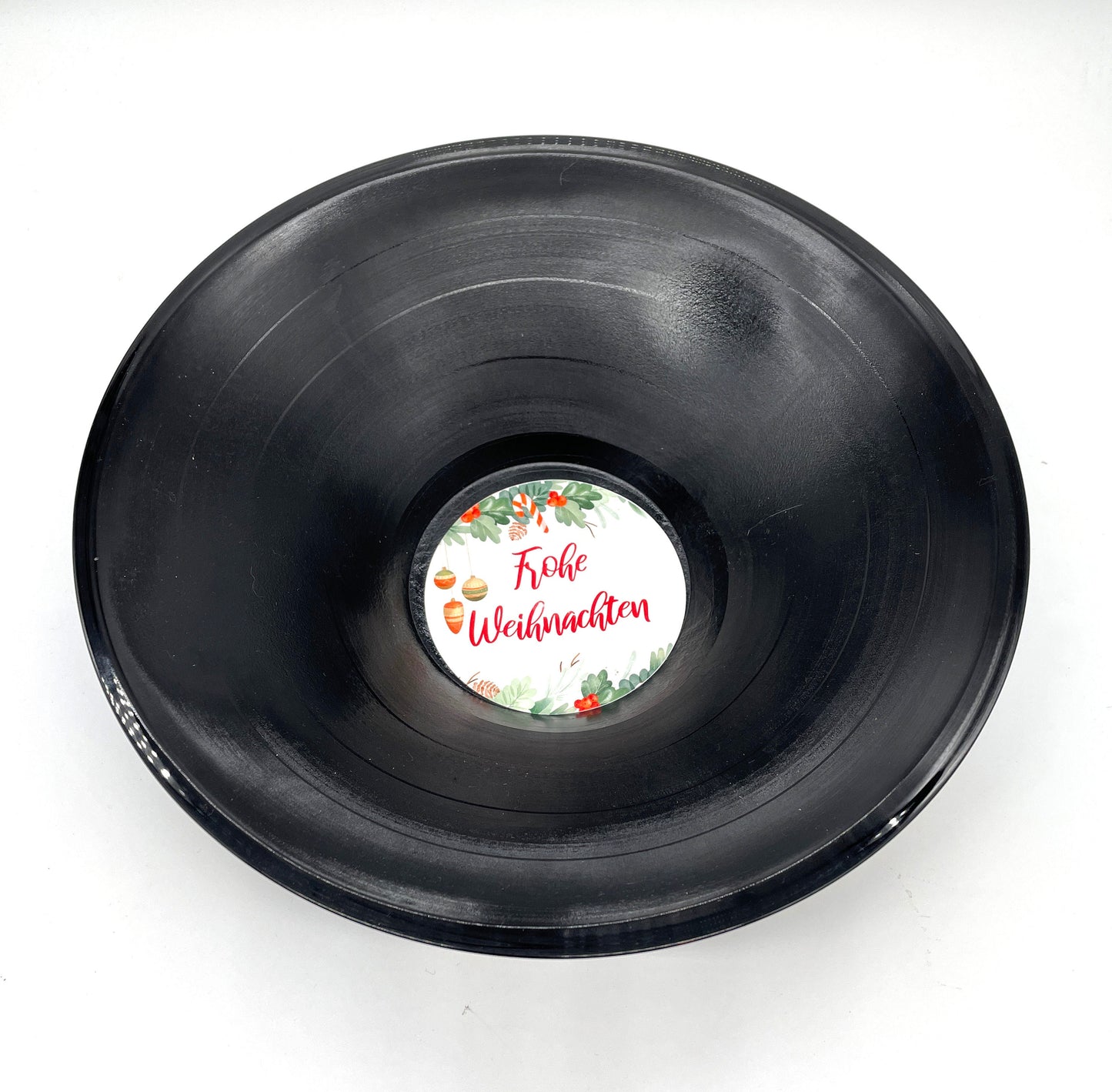 Schallplatten Schalen 2 Stk.  handgefertigt aus Vintage upcycled Vinyl Schallplatten, Upcycling