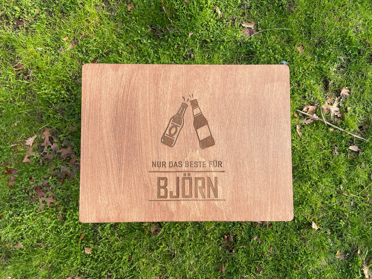 Bierkastensitz, Holz, personalisiert, Geschenk für Männer, Mobile Bierbank, Vatertag, Bierkistensitz, Sitzauflage für Bierkiste